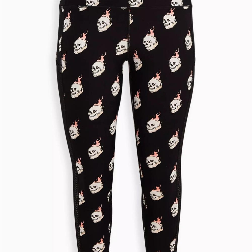 Torrid Black Skull Print Pants